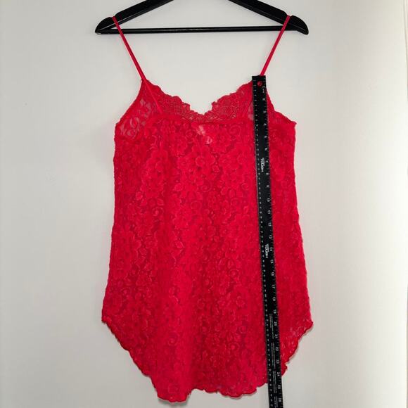 Vintage Inner Most Red Lace Lingerie Top Size Medium - Picture 5 of 7